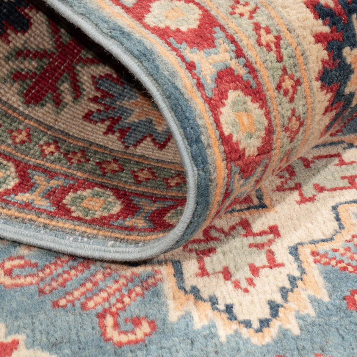 Dywan Ziegler - Kazak - 203 x 148 cm - niebieski