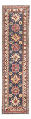 Biegacz Dywan Ziegler - Kazak - 303 x 80 cm - ciemnoniebieski