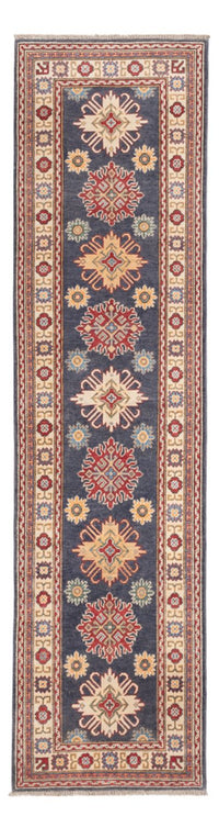 Biegacz Dywan Ziegler - Kazak - 303 x 80 cm - ciemnoniebieski