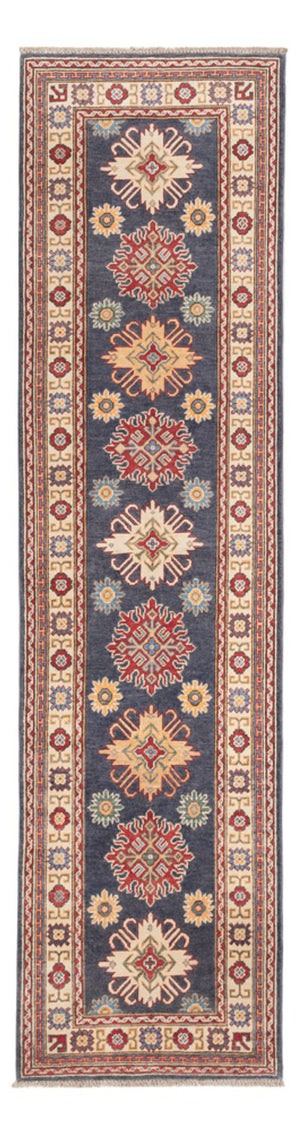 Biegacz Dywan Ziegler - Kazak - 303 x 80 cm - ciemnoniebieski