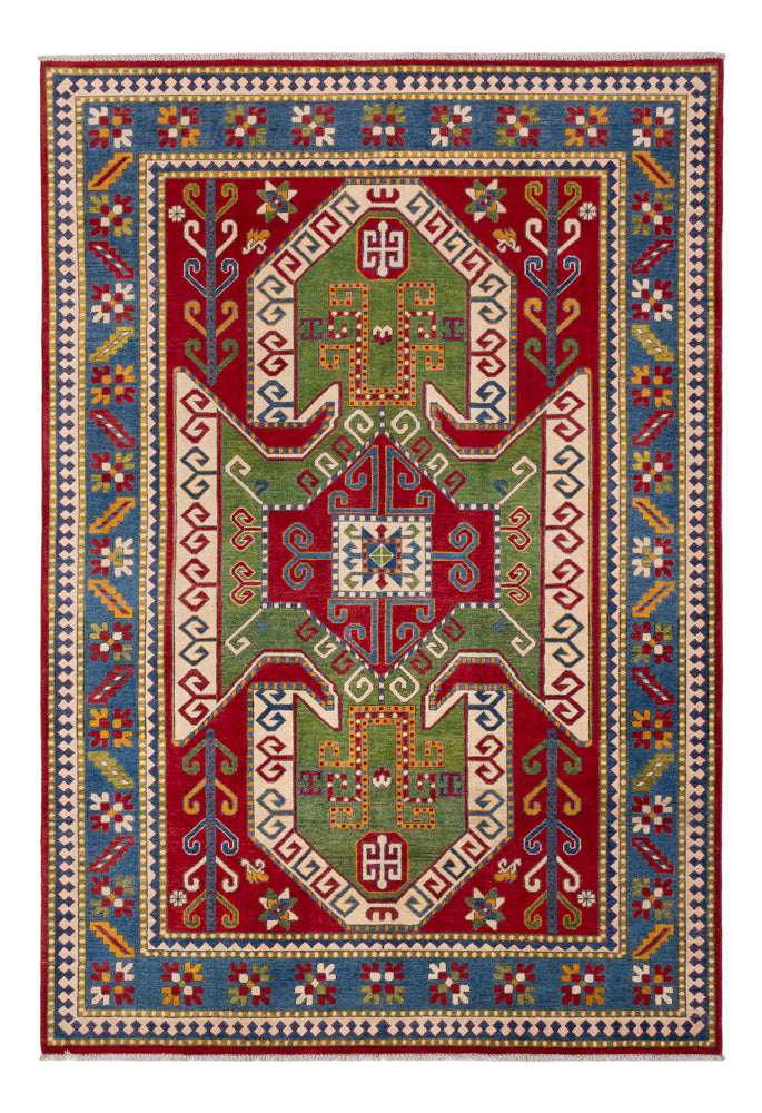 Dywan Ziegler - Kazak - 297 x 202 cm - zielona
