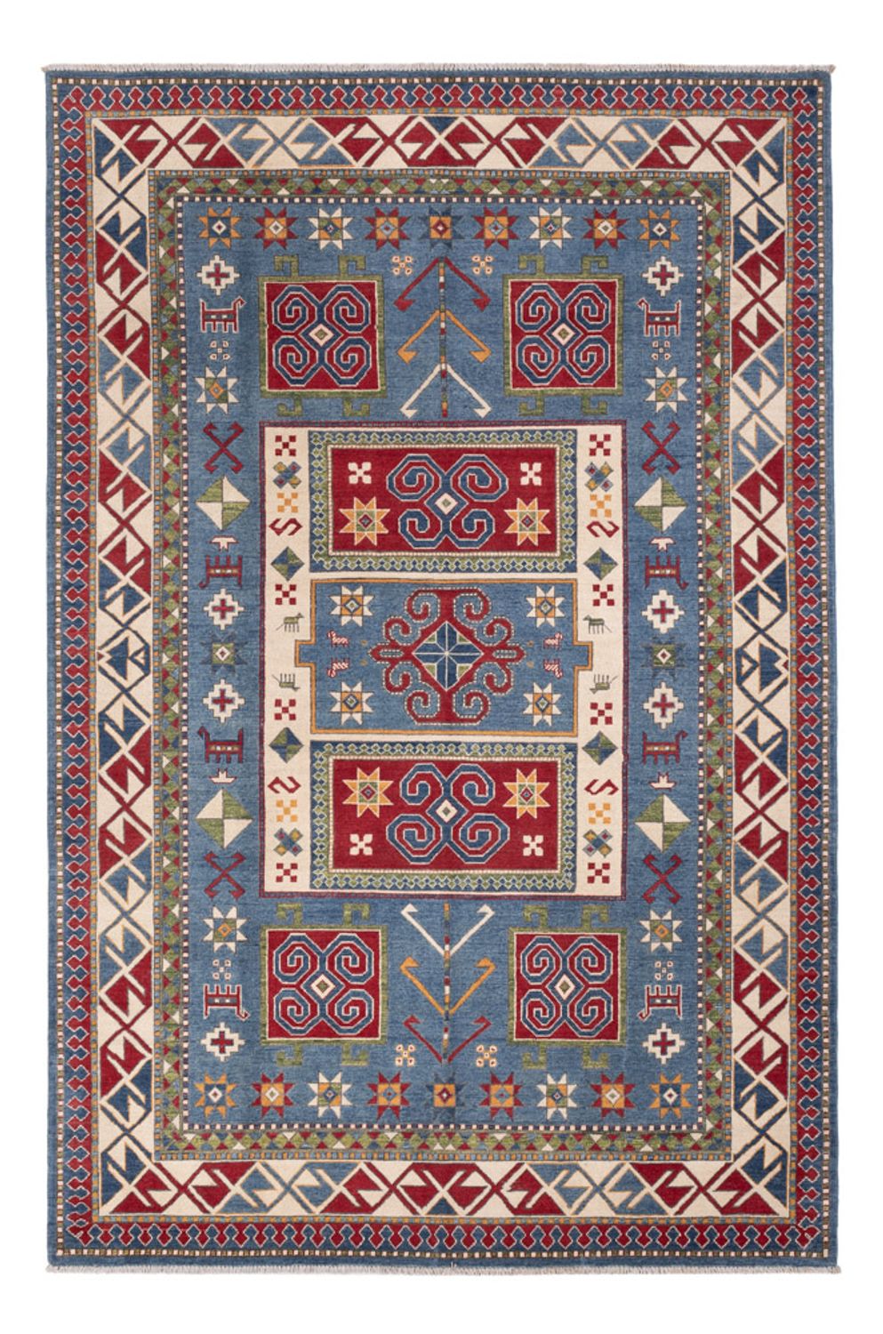Dywan Ziegler - Kazak - 302 x 197 cm - niebieski