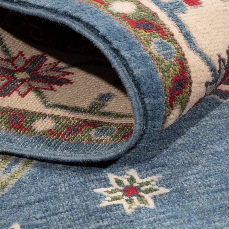 Dywan Ziegler - Kazak - 207 x 147 cm - niebieski