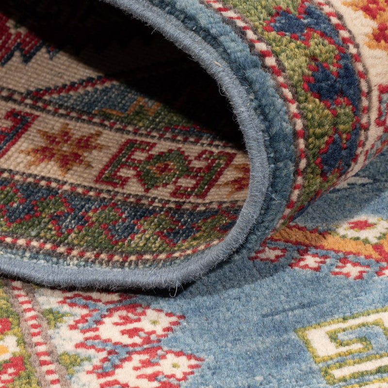 Dywan Ziegler - Kazak - 193 x 148 cm - niebieski