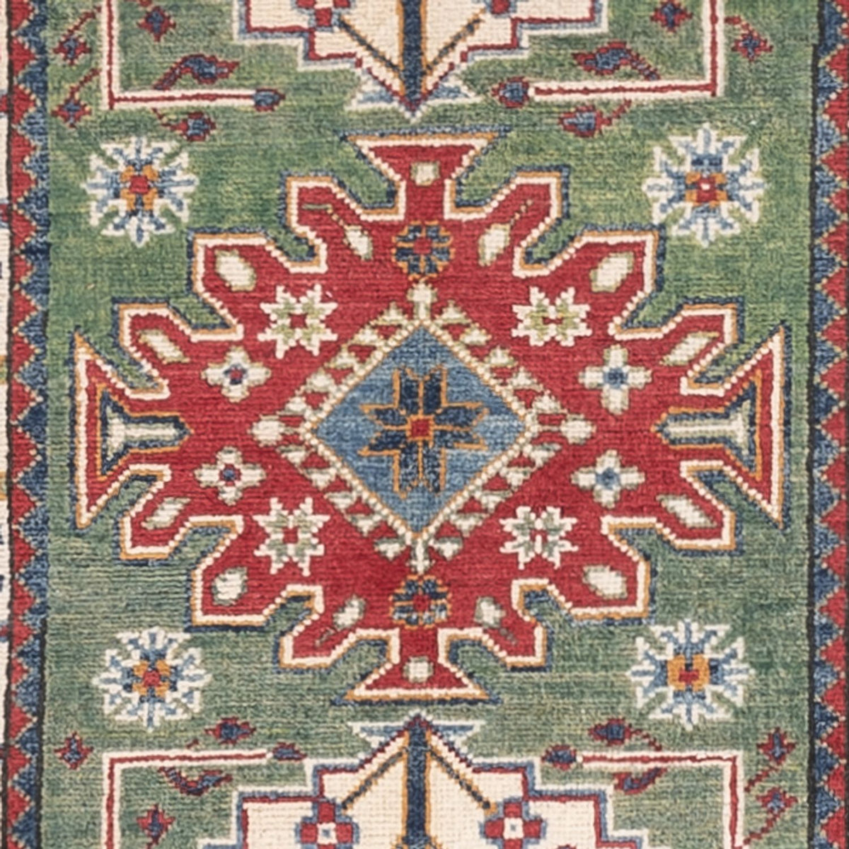 Biegacz Dywan Ziegler - Kazak - 192 x 83 cm - zielona