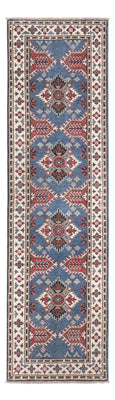 Biegacz Dywan Ziegler - Kazak - 288 x 82 cm - niebieski
