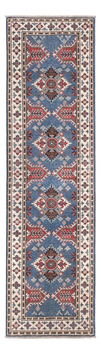 Biegacz Dywan Ziegler - Kazak - 288 x 82 cm - niebieski