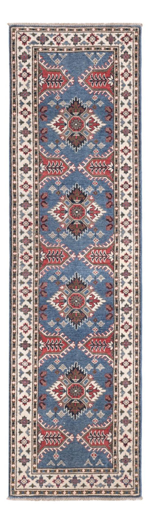 Biegacz Dywan Ziegler - Kazak - 288 x 82 cm - niebieski