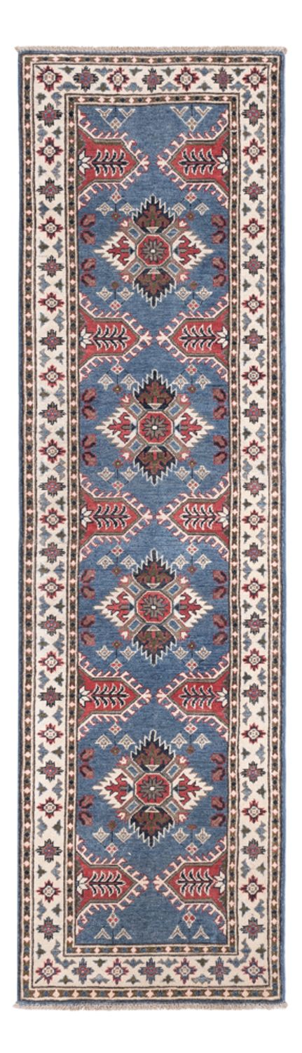 Biegacz Dywan Ziegler - Kazak - 288 x 82 cm - niebieski