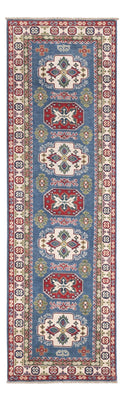 Biegacz Dywan Ziegler - Kazak - 281 x 80 cm - niebieski