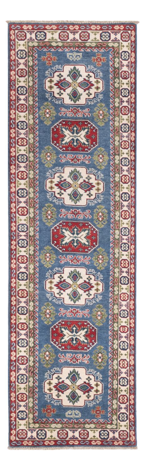 Biegacz Dywan Ziegler - Kazak - 281 x 80 cm - niebieski