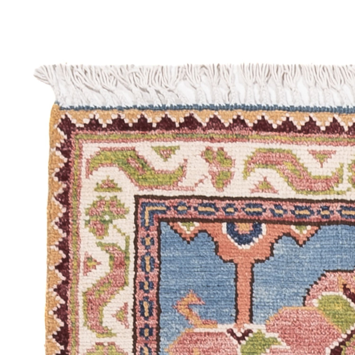 Biegacz Dywan Ziegler - Kazak - 296 x 78 cm - niebieski