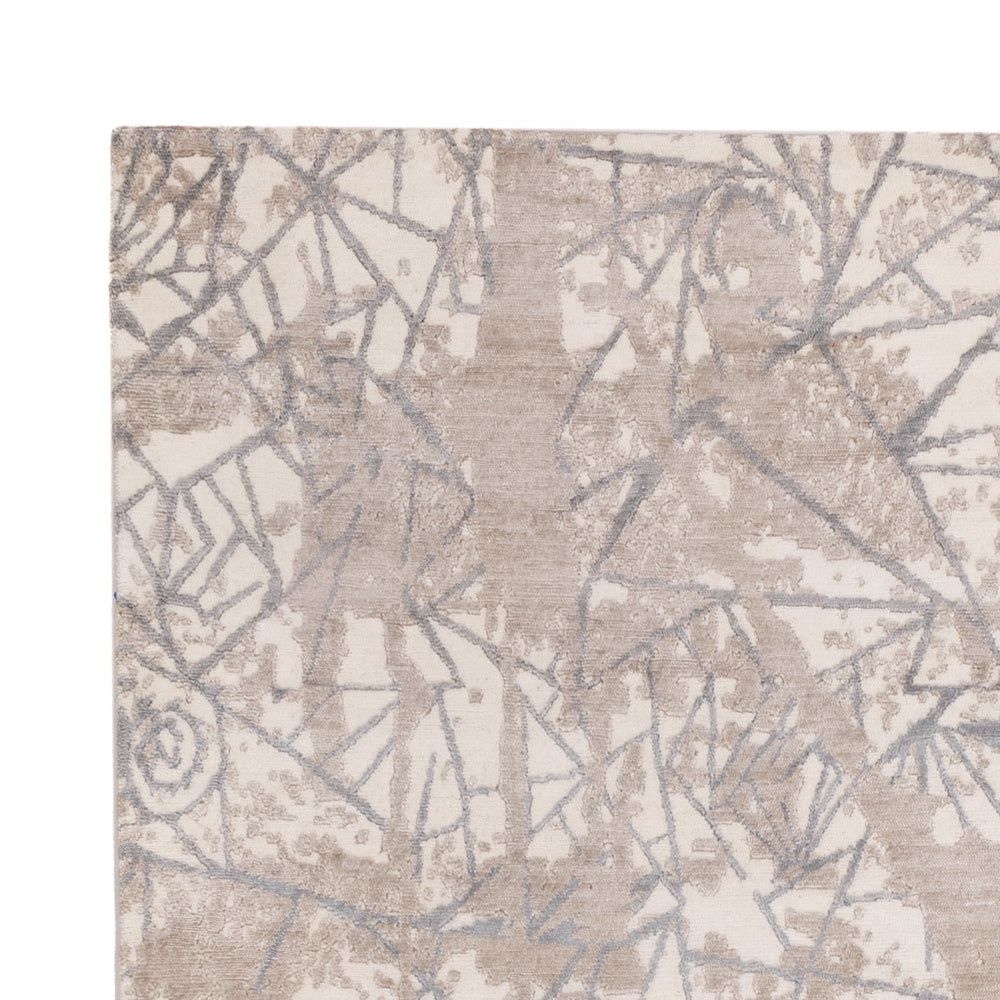 Designerski dywan - 245 x 175 cm - jasnoszary