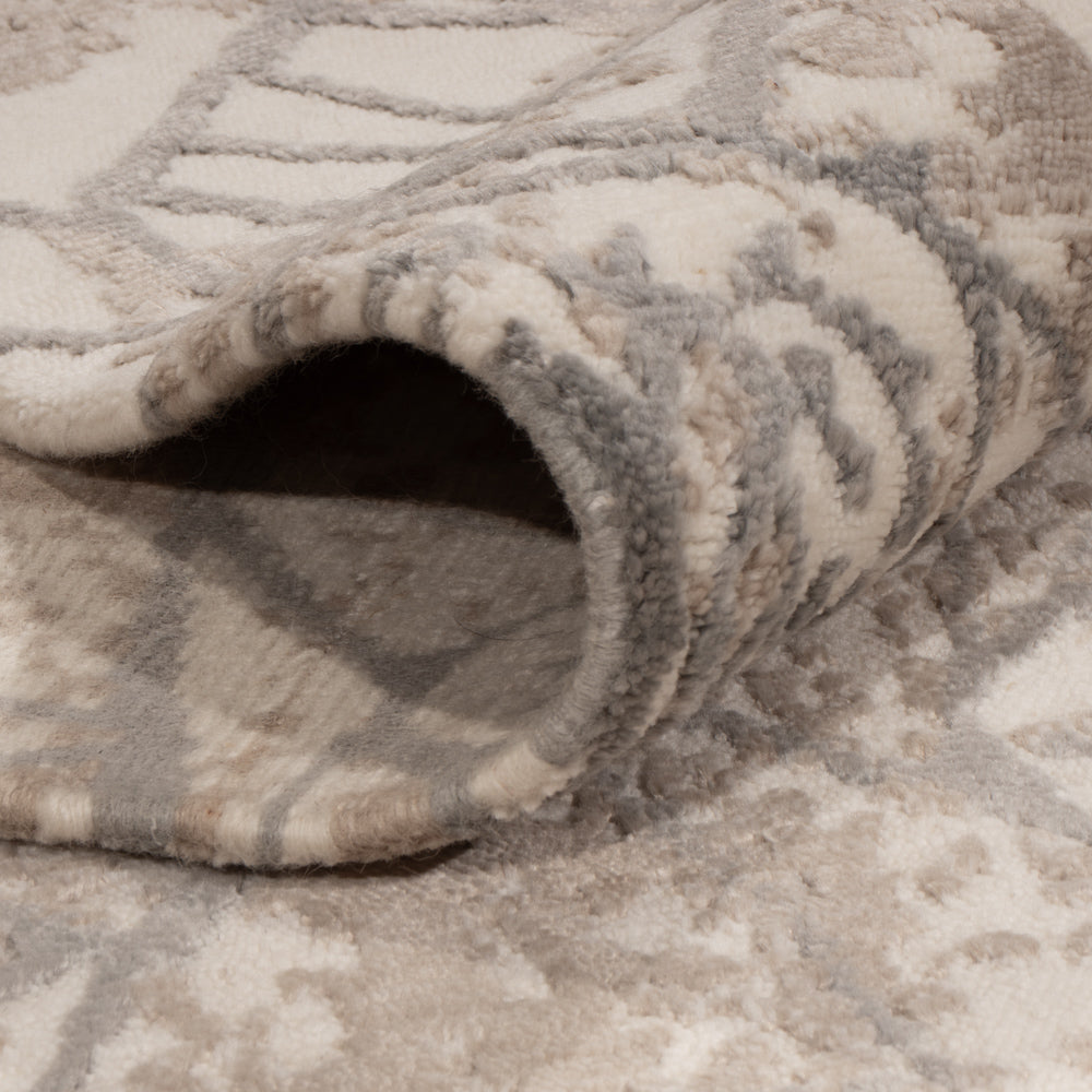 Designerski dywan - 245 x 175 cm - jasnoszary