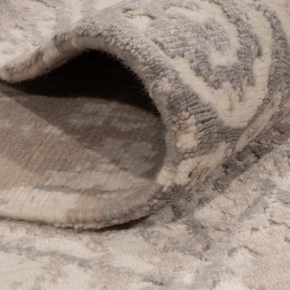 Designerski dywan - 242 x 174 cm - jasnoszary