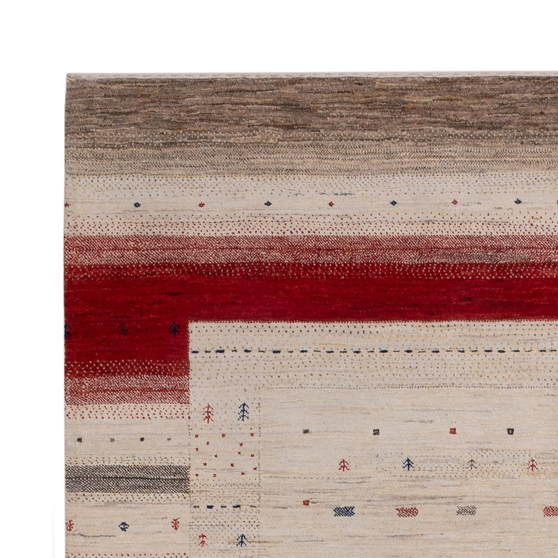 Dywan Gabbeh - Loribaft Indus - 242 x 176 cm - jasny beż