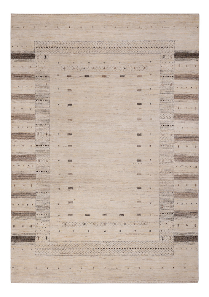 Dywan Gabbeh - Loribaft Indus - 246 x 176 cm - jasny beż