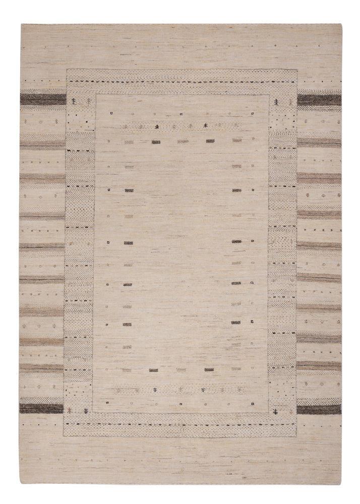 Dywan Gabbeh - Loribaft Indus - 245 x 174 cm - jasny beż