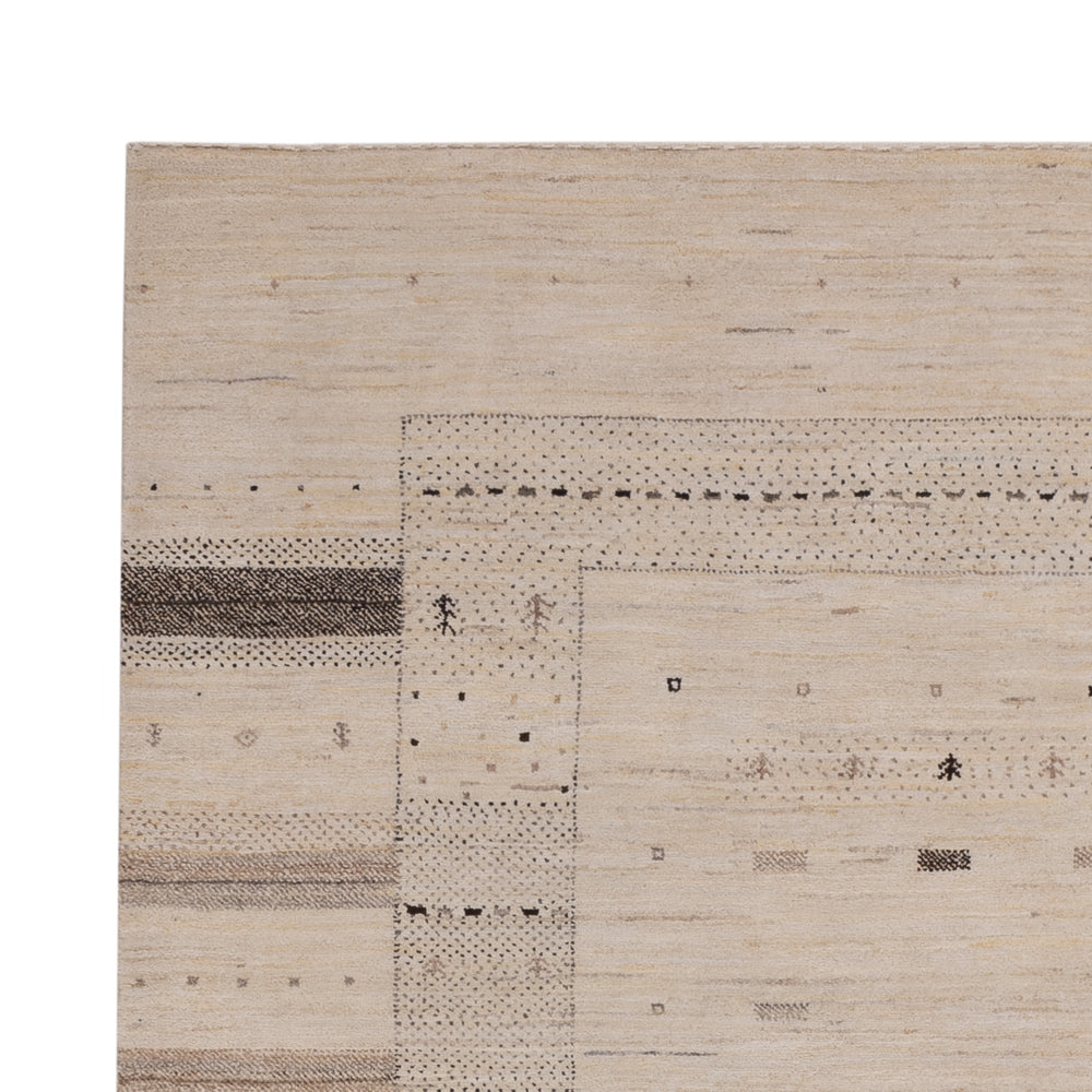 Dywan Gabbeh - Loribaft Indus - 245 x 174 cm - jasny beż