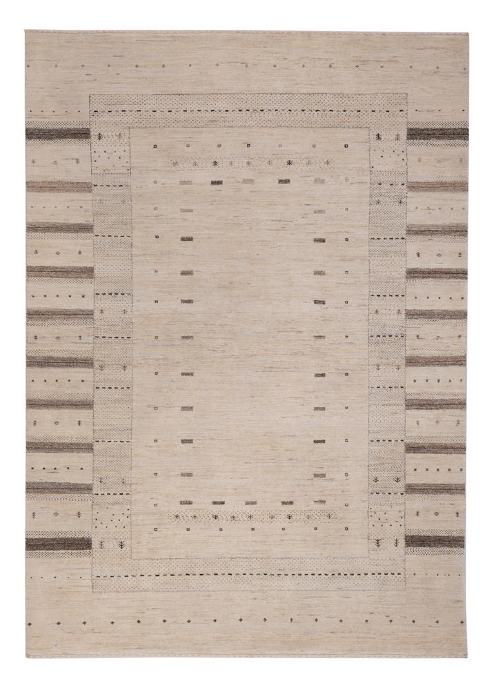 Dywan Gabbeh - Loribaft Indus - 245 x 174 cm - jasny beż