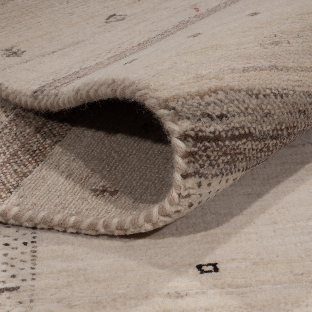 Dywan Gabbeh - Loribaft Indus - 245 x 174 cm - jasny beż