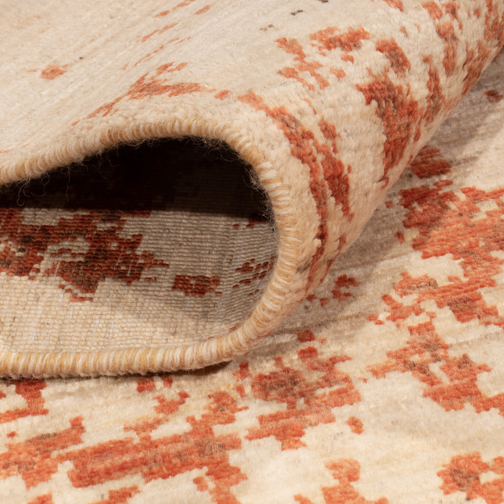 Designerski dywan - 234 x 176 cm - beżowy