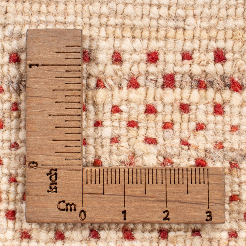 Dywan Gabbeh - Loribaft Indus kwadratowy  - 246 x 249 cm - jasny beż