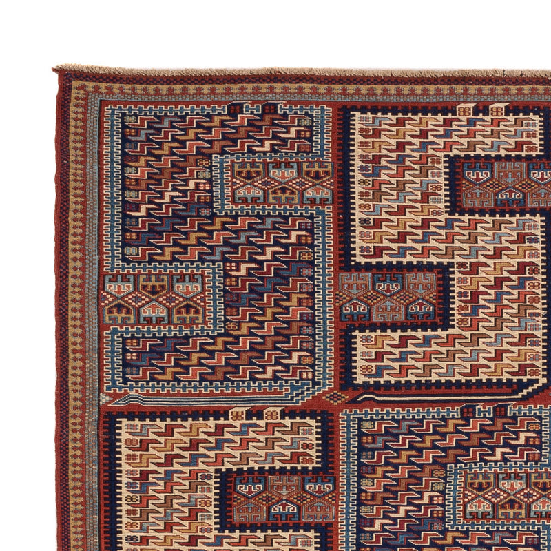 Dywan Kelim - Orientalny - Soumak - 212 x 170 cm - wielokolorowy