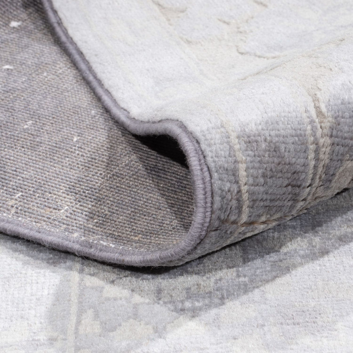 Designerski dywan - 295 x 246 cm - srebrny