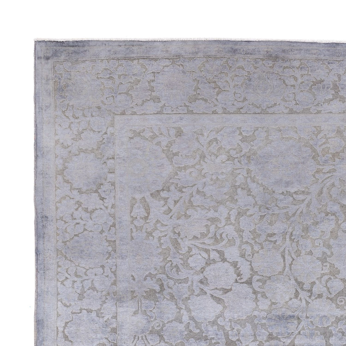 Designerski dywan - 294 x 246 cm - srebrny