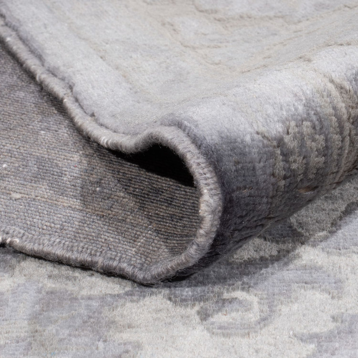 Designerski dywan - 294 x 246 cm - srebrny