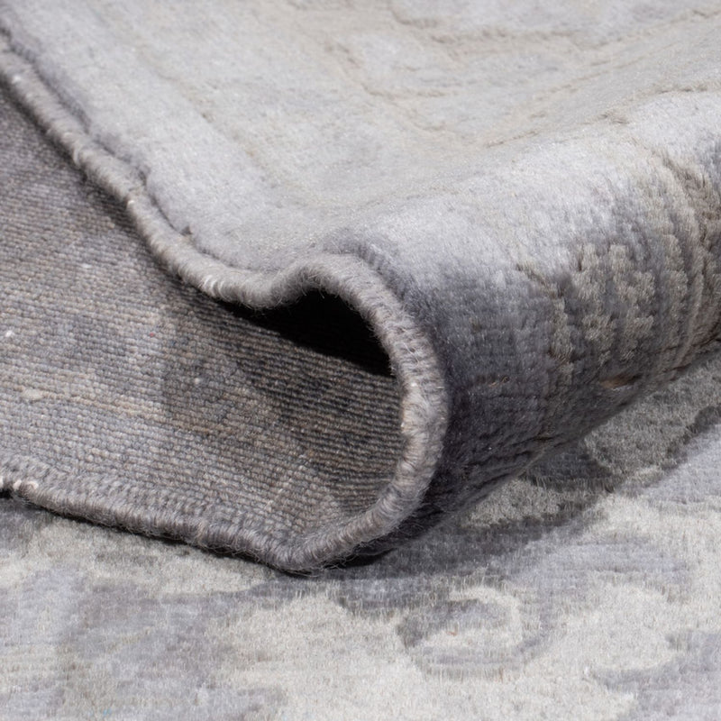 Designerski dywan - 294 x 246 cm - srebrny