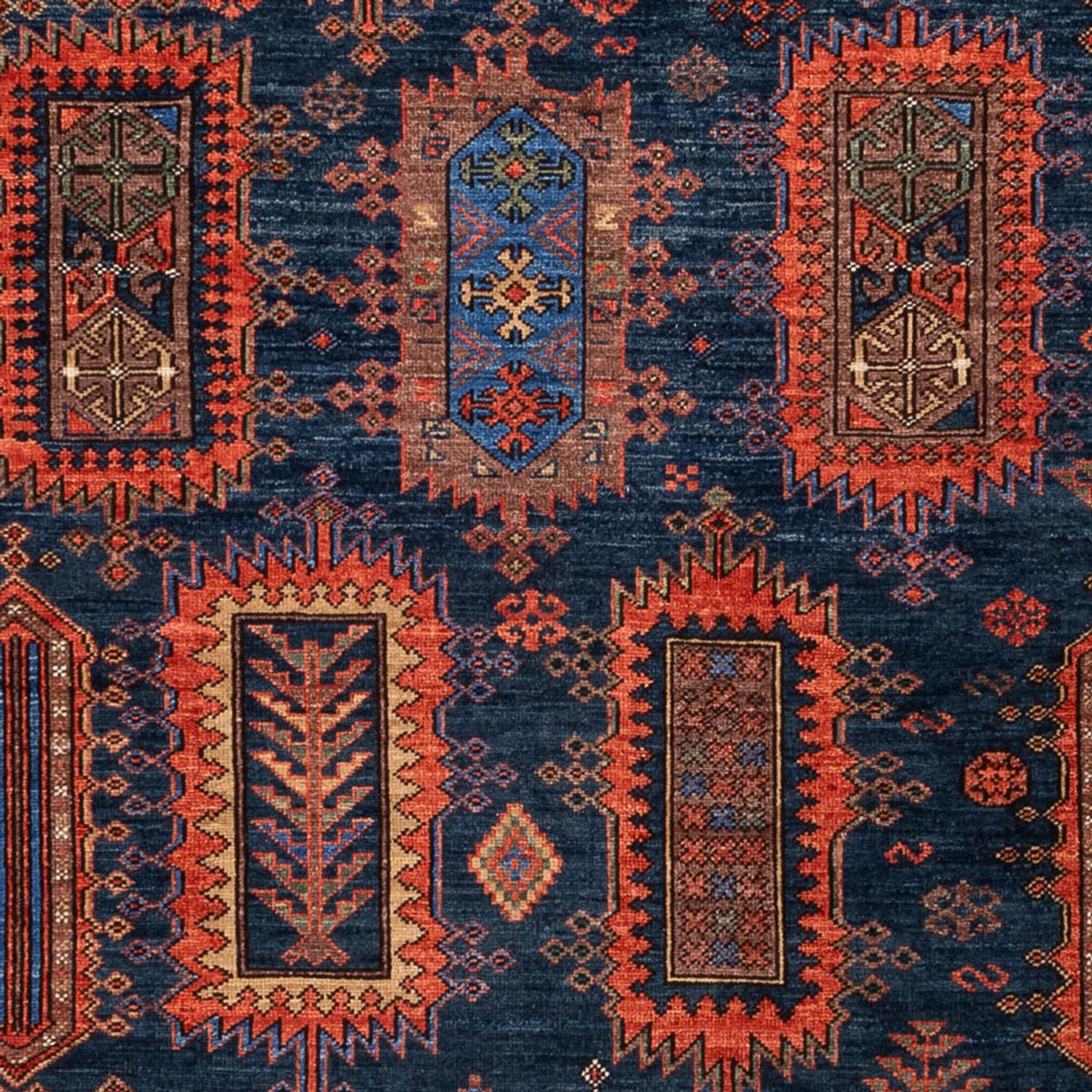 Dywan Ziegler - Kazak - 283 x 184 cm - ciemnoniebieski