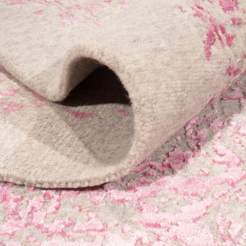 Designerski dywan - 293 x 256 cm - różowy