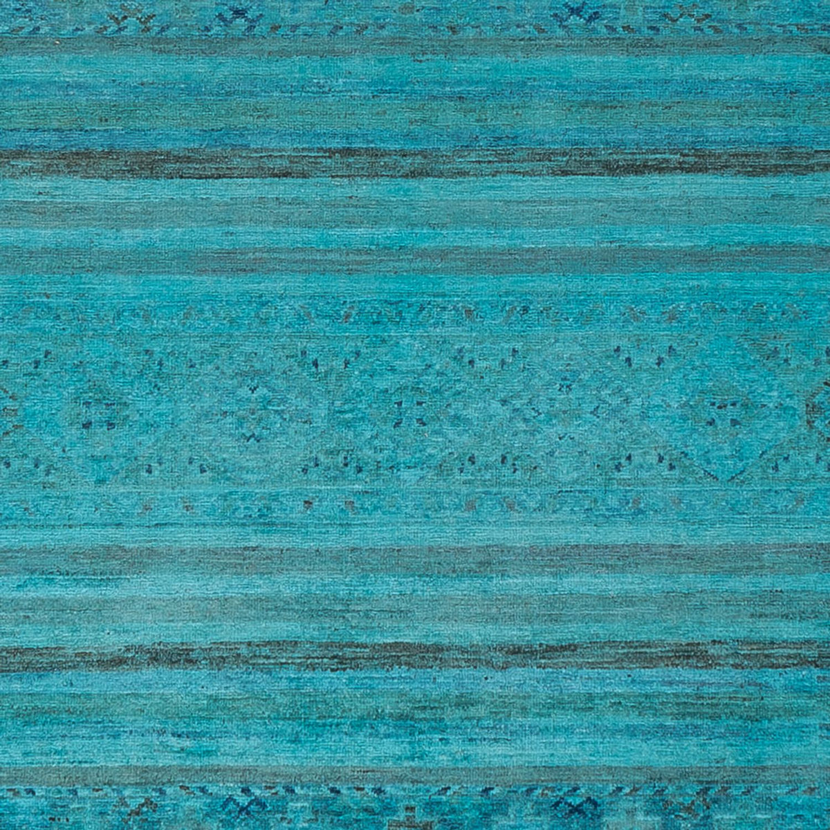 Designerski dywan - 300 x 247 cm - turkusowy