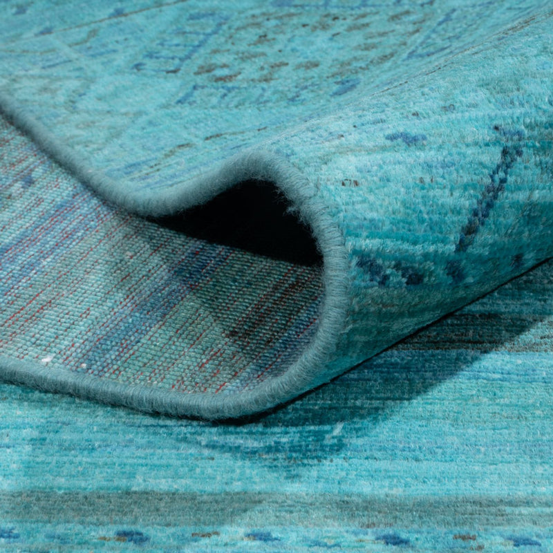 Designerski dywan - 300 x 247 cm - turkusowy