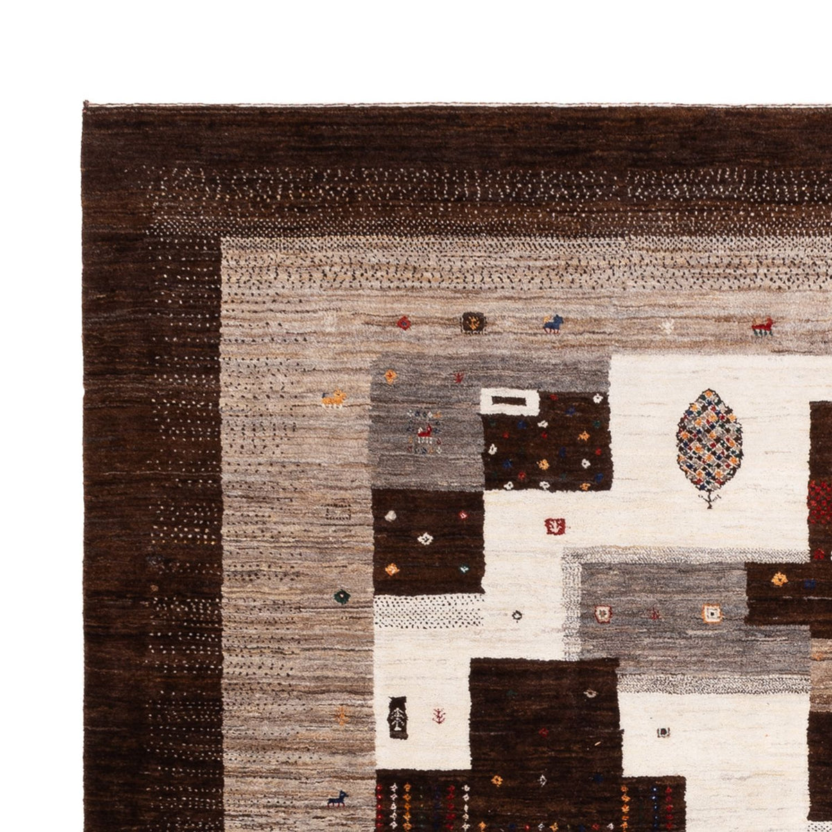 Dywan Gabbeh - Loribaft Indus - 299 x 244 cm - wielokolorowy
