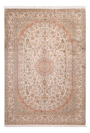 Jedwabny dywan - Kashmir Silk - 314 x 219 cm - beżowy