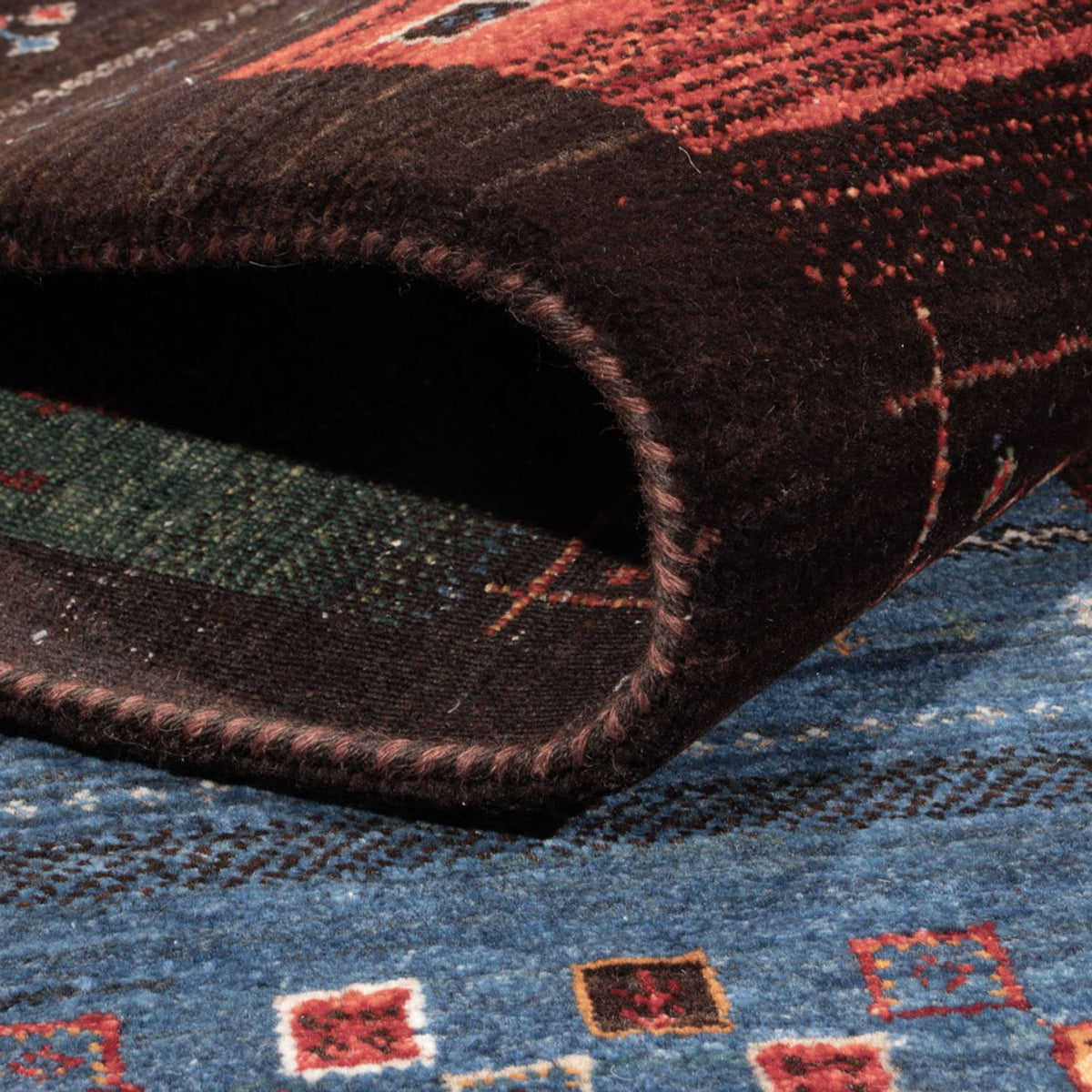 Dywan Gabbeh - Loribaft Indus - 304 x 257 cm - wielokolorowy