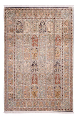 Jedwabny dywan - Kashmir Silk - 315 x 214 cm - jasny beż