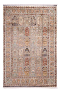 Jedwabny dywan - Kashmir Silk - 315 x 214 cm - jasny beż