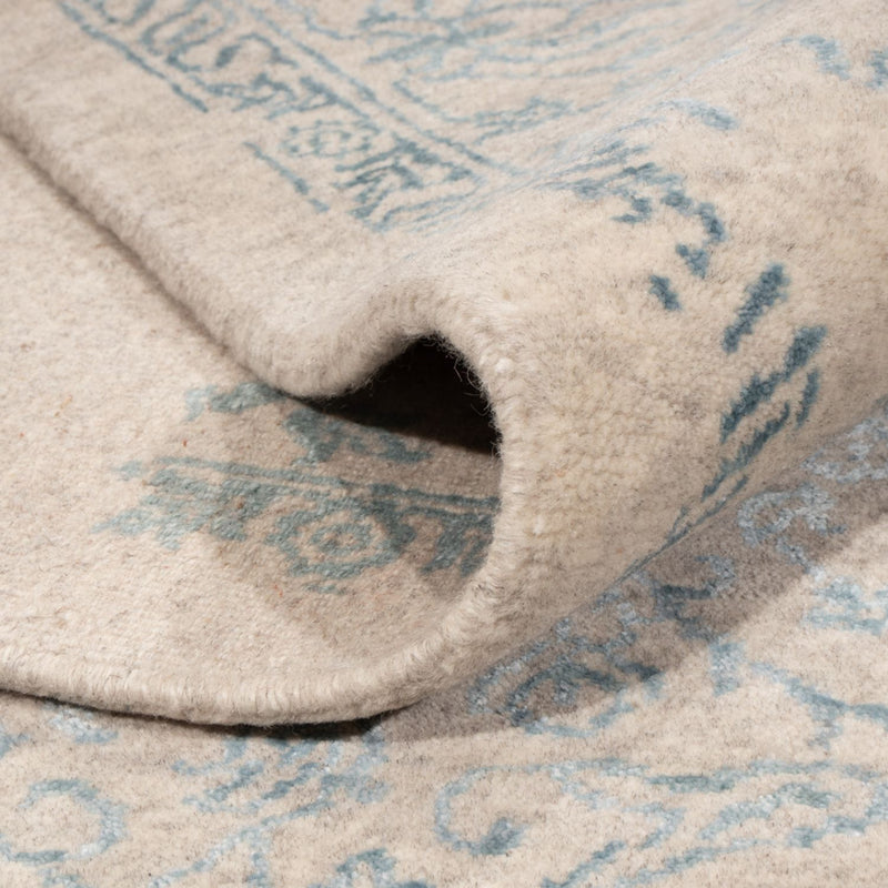 Designerski dywan - 289 x 241 cm - jasnoniebieski