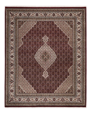 Dywan orientalny - Tabriz - 256 x 205 cm - ciemny beż