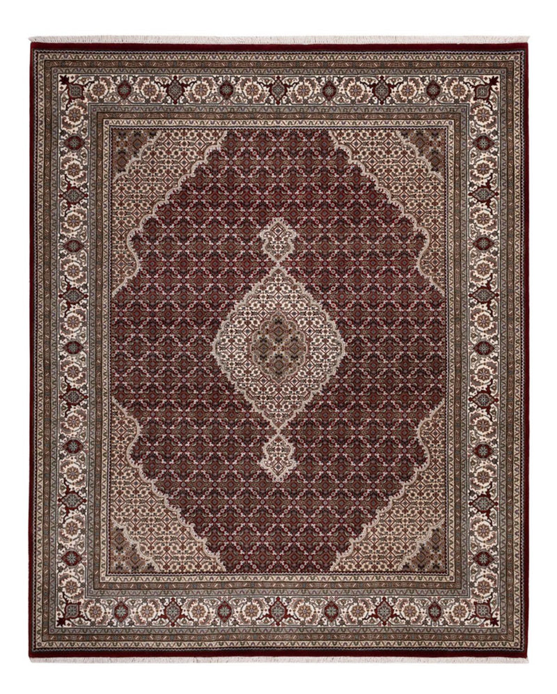 Dywan orientalny - Tabriz - 256 x 205 cm - ciemny beż