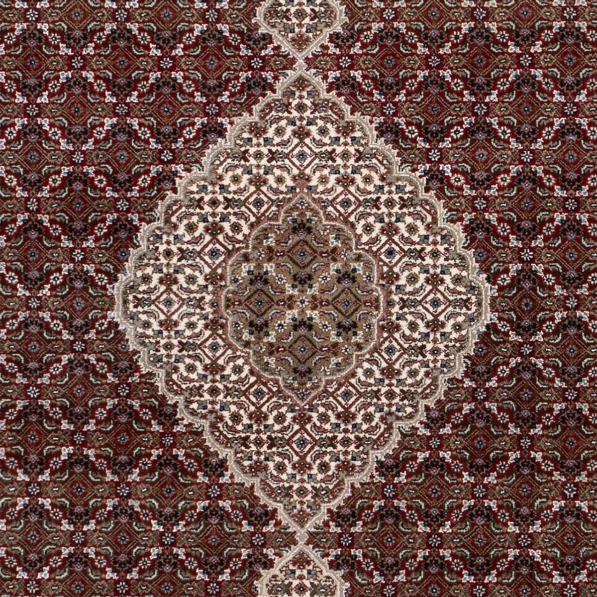 Dywan orientalny - Tabriz - 256 x 205 cm - ciemny beż