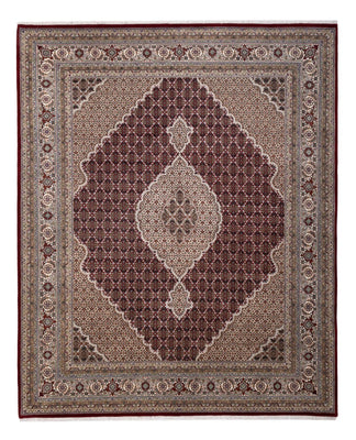 Dywan orientalny - Tabriz - 306 x 248 cm - ciemny beż