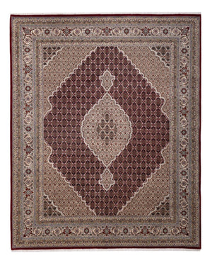 Dywan orientalny - Tabriz - 306 x 248 cm - ciemny beż
