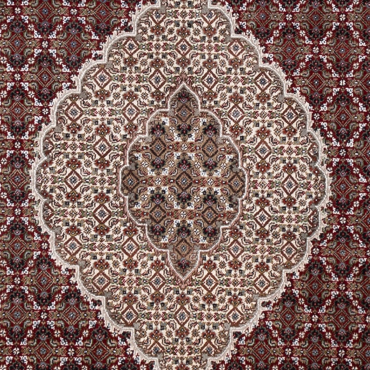 Dywan orientalny - Tabriz - 306 x 248 cm - ciemny beż