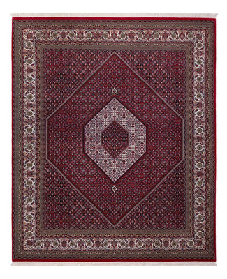 Orientalny dywan - Bijar - Indus - 305 x 251 cm - ciemna czerwień