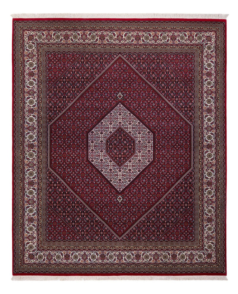 Orientalny dywan - Bijar - Indus - 305 x 251 cm - ciemna czerwień
